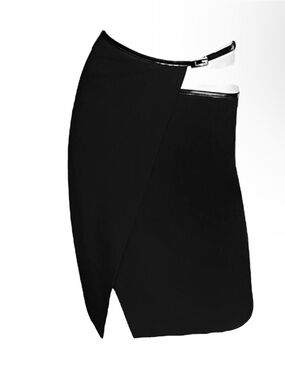 Gucci Tom Ford F/W 1997 wrap skirt with g buckle